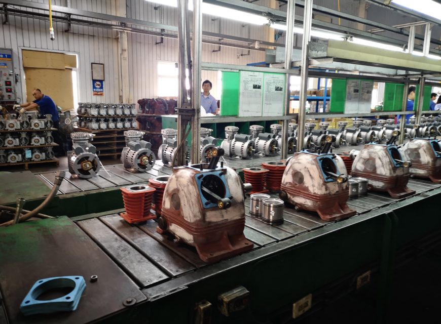 หัวปั๊มลมที่ยังไม่ได้ทำสี